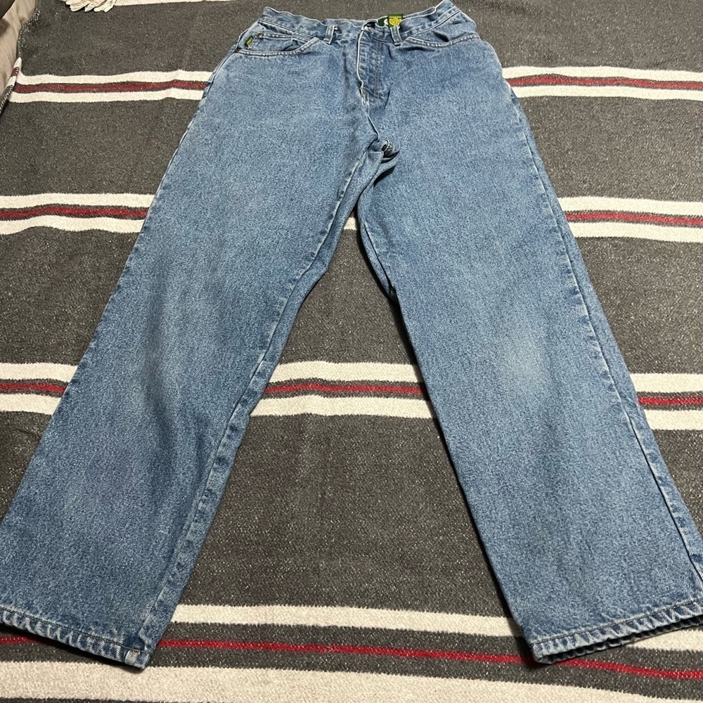Vintage CABELA'S Plaid Flannel
Lined Jeans Straight Leg